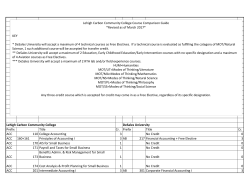 DeSales Transfers LCCC