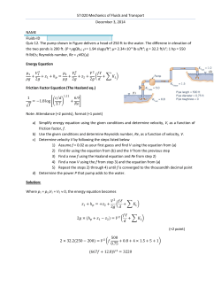 57:020 Mechanics of Fluids and Transport