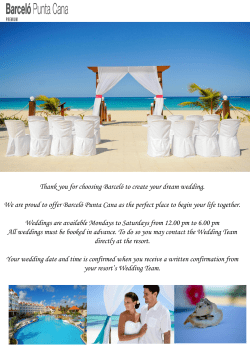 Barcelo Punta Cana Wedding Packages