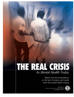 The Real Crisis in Mental Health Today