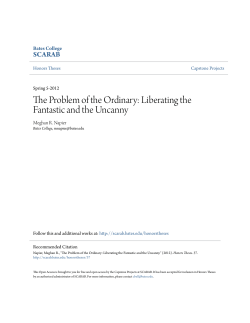 The Problem of the Ordinary: Liberating the