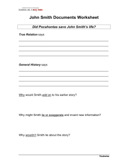 John Smith Documents Worksheet