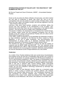 internationalization of paulista art: the creation of &ldquo;