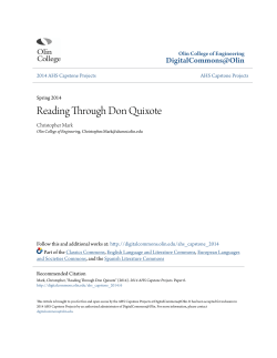 Reading Through Don Quixote - DigitalCommons@Olin
