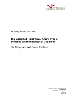 The Bright but Right View? A New Type of Evidence on