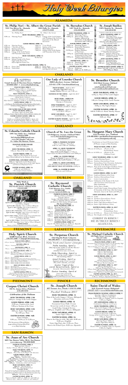 to a PDF of the Holy Week Liturgy