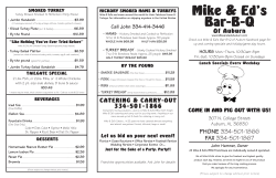 to see our menu - Mike and Ed`s Bar