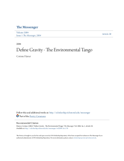 Define Gravity - The Environmental Tango