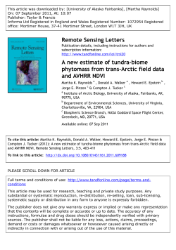 A new estimate of tundra-biome phytomass from trans