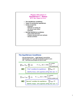 Physics 106 Lecture 7