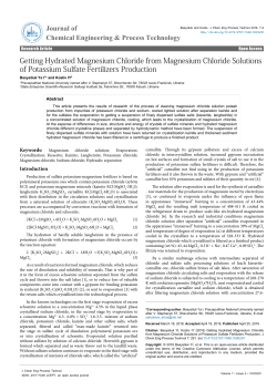 Getting Hydrated Magnesium Chloride from Magnesium Chloride