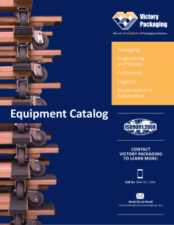 Equipment Catalog - Victory Packaging