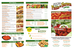 Sam`s Menu - Sam`s Pizza and Heroes