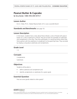 Peanut Butter and Cupcake - Federal Reserve Bank of Philadelphia