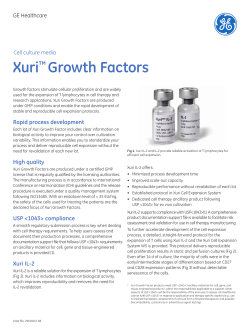 Xuri™ Growth Factors