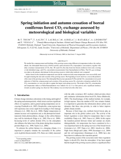 Spring initiation and autumn cessation of boreal coniferous forest