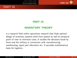 Stochastic Methods of Operations Research