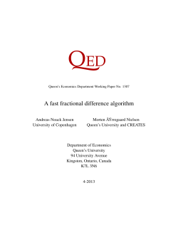 A fast fractional difference algorithm
