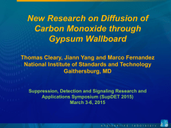 New Research on Diffusion of Carbon Monoxide through