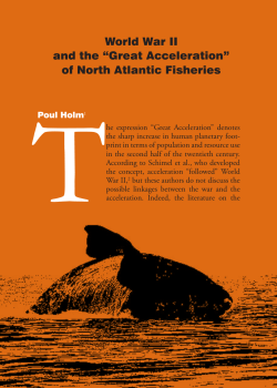 World War II and the “Great Acceleration” of North Atlantic Fisheries