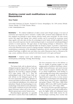 Studying cranial vault modifications in ancient - Isita