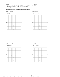 Solving Systems of Inequalities #2 - Newell-Math