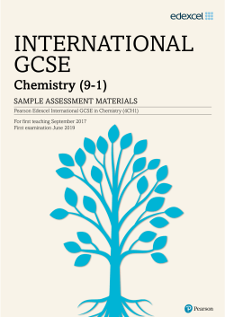 Sample assessment material - Edexcel