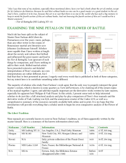 EXAMINING THE NINE PETALS ON THE FLOWER OF BATTLE