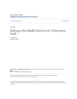 Bullying at the Middle School Level: A Descriptive Study