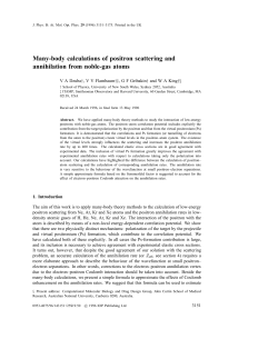 Many-body calculations of positron scattering and annihilation from