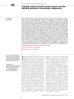 Targeting mutated protein tyrosine kinases and their signaling