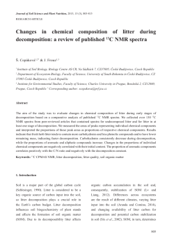 Changes in chemical composition of litter during decomposition: a