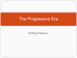 The Progressive Era
