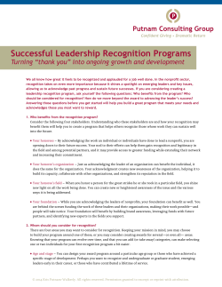 Successful Leadership Recognition Programs