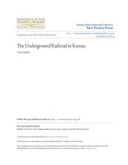 The Underground Railroad in Kansas