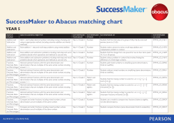 SuccessMaker to Abacus matching chart