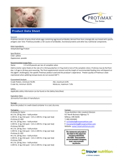 Product Data Sheet - Trouw Nutrition USA