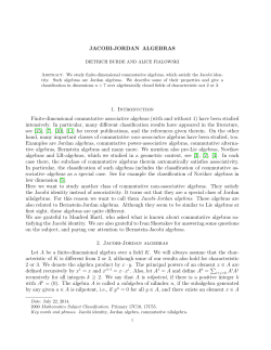 Jacobi-Jordan algebras