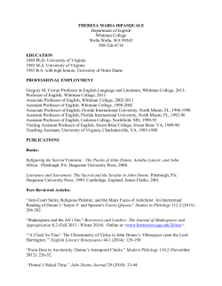 Curriculum Vitae - Whitman People