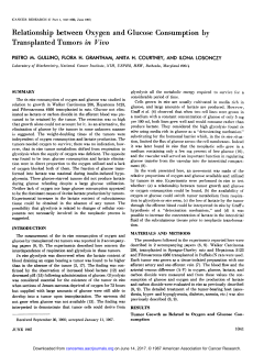 Relationship between Oxygen and Glucose