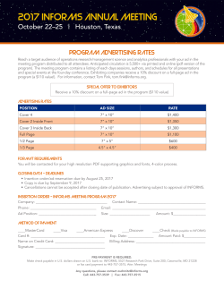 here - INFORMS Meetings