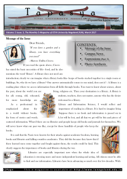 Tapasya - eMagazine - The ICFAI University Nagaland
