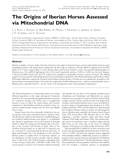 The Origins of Iberian Horses Assessed via Mitochondrial DNA