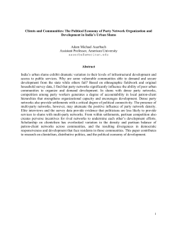 Clients and Communities: The Political Economy of Party Network