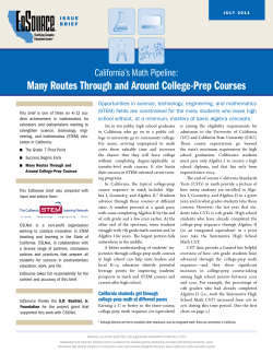 Many Routes Through and Around College-Prep Courses
