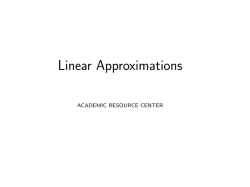 Linear Approximations