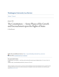 The Constitution:&mdash;Some Phases of the Growth and Encroachment