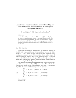A note on a reaction-diffusion model describing the bone