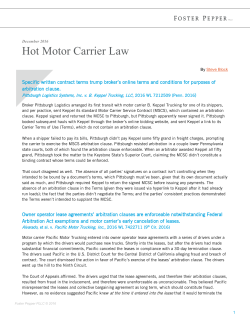 Hot Motor Carrier Law