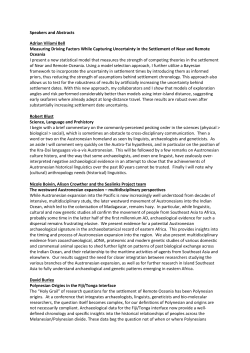 Speakers and Abstracts Adrian Viliami Bell Measuring Driving